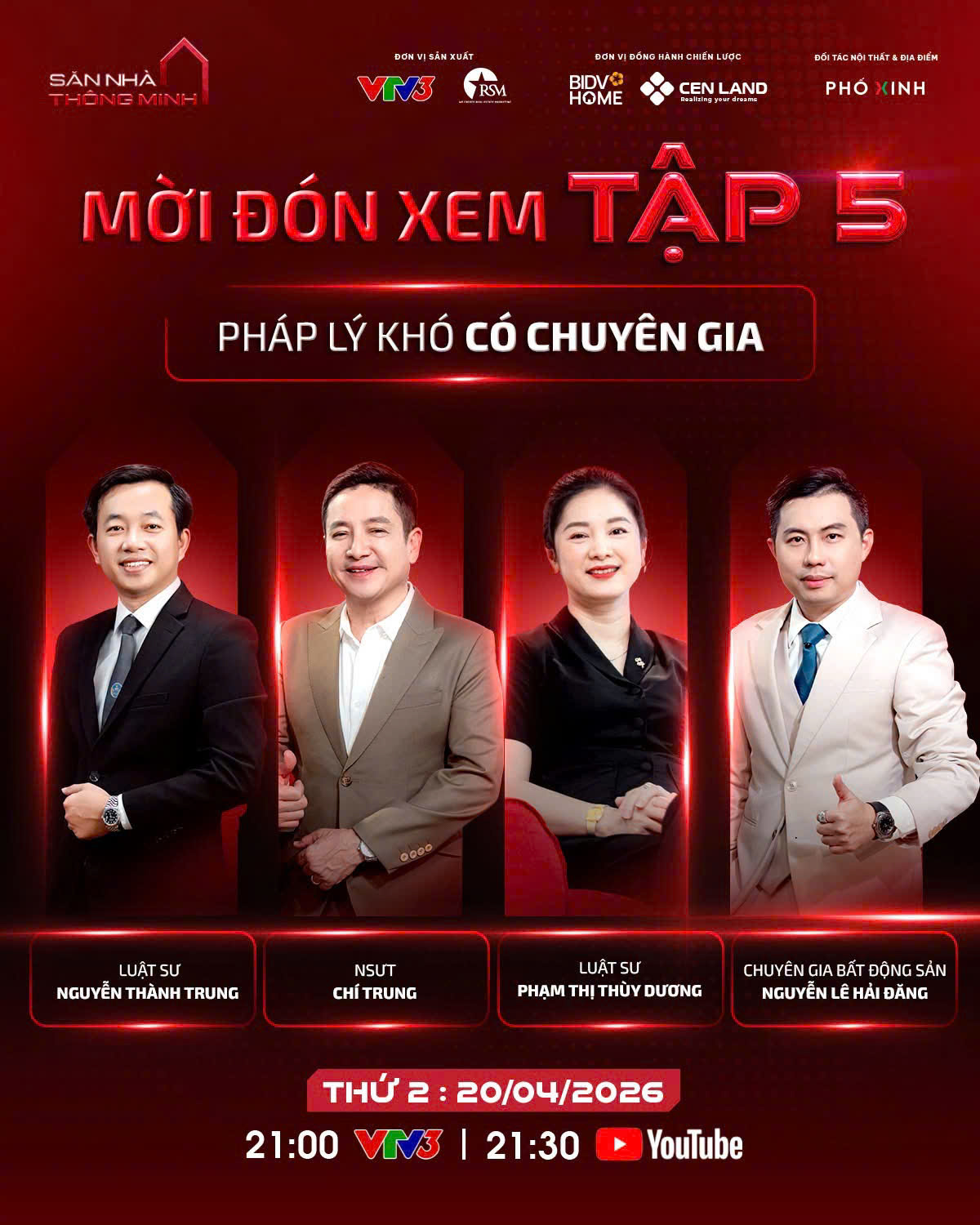 Chương trình “SĂN NHÀ THÔNG MINH” cùng Luật sư Trung
