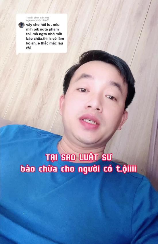 Tại sao LS lại bào chữa cho Người có t.ộiiii?