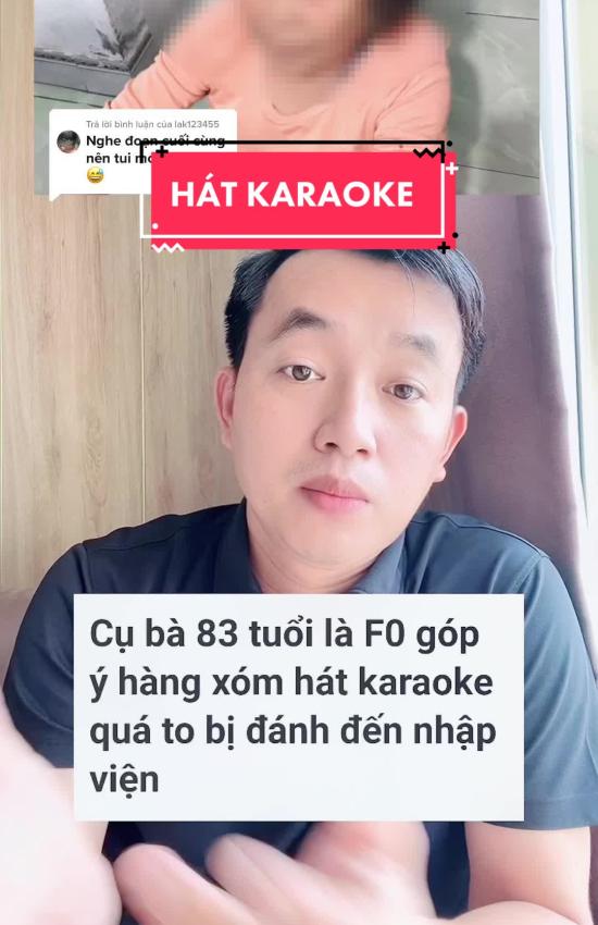 Nhắc nhỡ hát Karaoke, cụ bà F0 bị đánh nhập viện