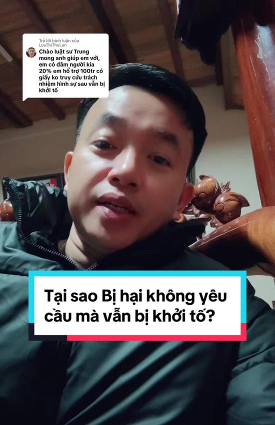 Bị hại không yêu cầu sao vẫn bị khởi tố?