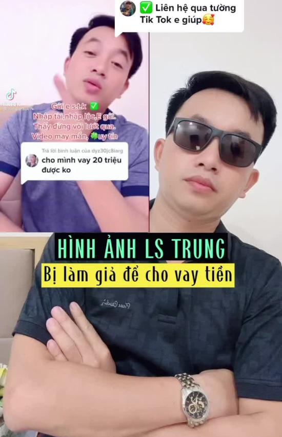 Hình ảnh Luật sư Trung bị làm giả để cho vay tiền