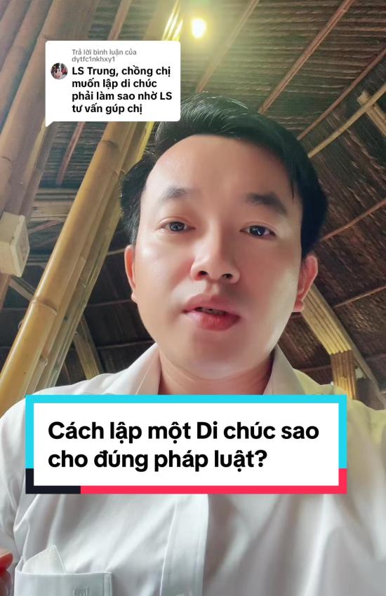 Cách lập Di chúc sao cho đúng