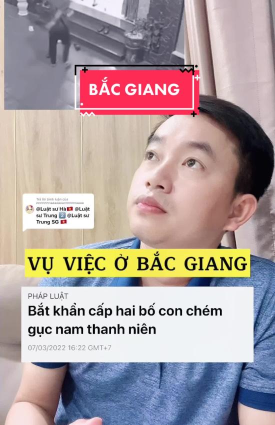 NÓI VỀ VỤ VIỆC Ở BẮC GIANG