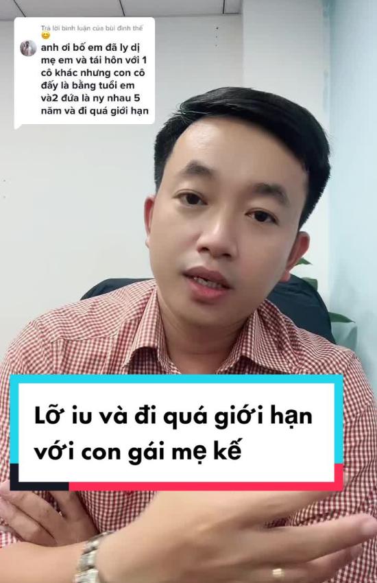 Lỡ yêu và đi qua giới hạn với con gái mẹ kế, làm sao?